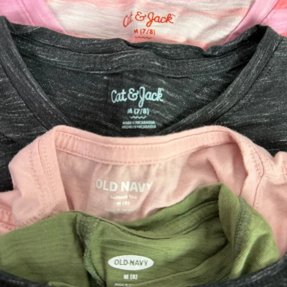 Cat & Jack size 7/8 Shorts, Skort, Tops